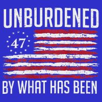 Unburdened By What Has Been Trump 47 Retro Us Flag Toddler Sweatshirt