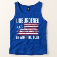 Unburdened By What Has Been Trump 47 Retro Us Flag Tank Top