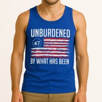 Unburdened By What Has Been Trump 47 Retro Us Flag Tank Top
