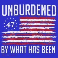 Unburdened By What Has Been Trump 47 Retro Us Flag Visor