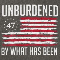 Unburdened By What Has Been Trump 47 Retro Us Flag Cotton Canvas Backpack