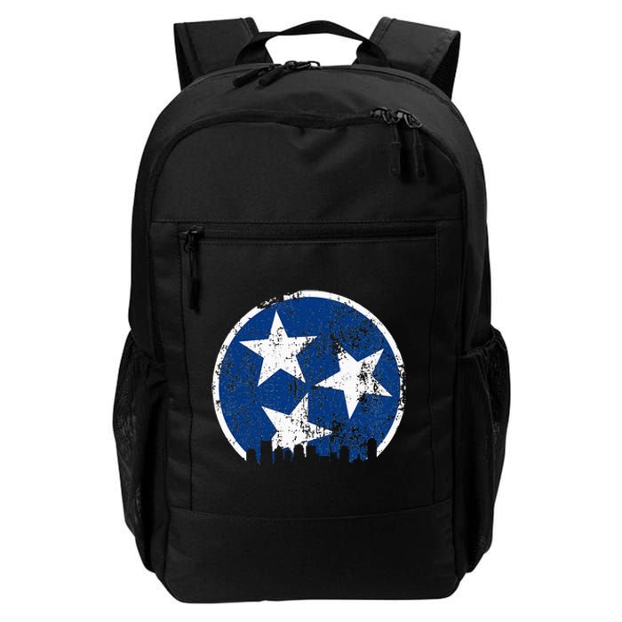 Unique Blue & White Tennessee State Flag Nashville Skyline Daily Commute Backpack