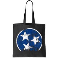 Unique Blue & White Tennessee State Flag Nashville Skyline Tote Bag