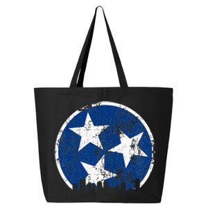 Unique Blue & White Tennessee State Flag Nashville Skyline 25L Jumbo Tote