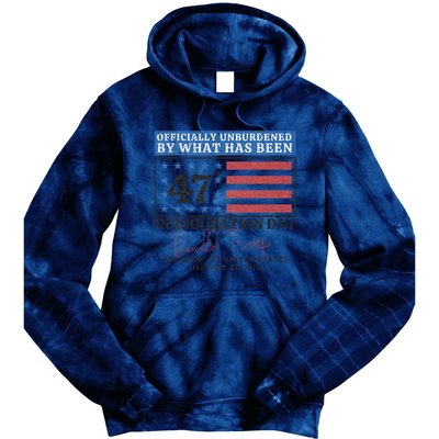 Unburdened By What Has Been Trump Victory Tie Dye Hoodie