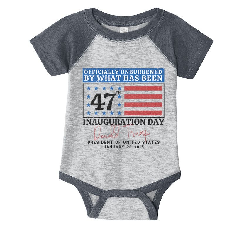 Unburdened By What Has Been Trump Victory Infant Baby Jersey Bodysuit