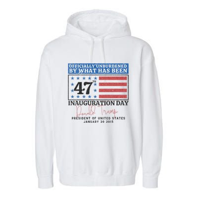 Unburdened By What Has Been Trump Victory Garment-Dyed Fleece Hoodie