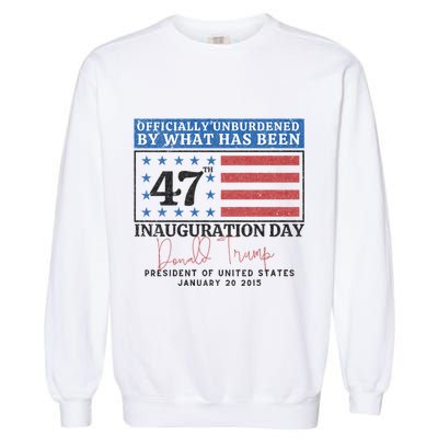 Unburdened By What Has Been Trump Victory Garment-Dyed Sweatshirt