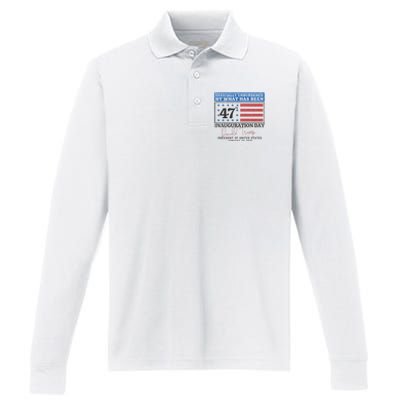 Unburdened By What Has Been Trump Victory Performance Long Sleeve Polo