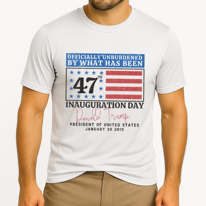 Unburdened By What Has Been Trump Victory Cooling Performance Crew T-Shirt