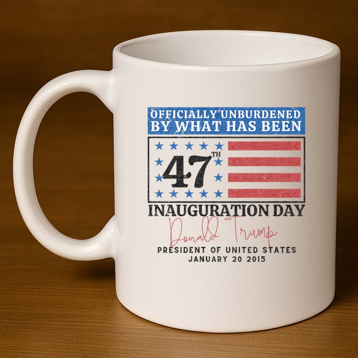 Unburdened By What Has Been Trump Victory 11oz C Handle Ceramic Mug