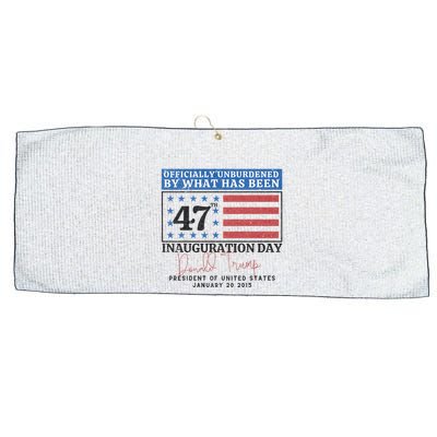 Unburdened By What Has Been Trump Victory Large Microfiber Waffle Golf Towel