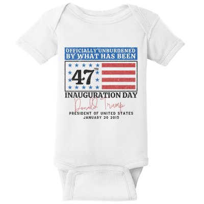 Unburdened By What Has Been Trump Victory Baby Bodysuit