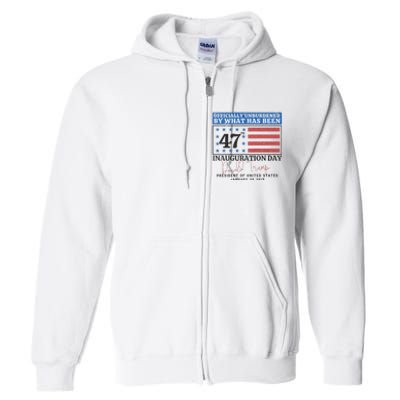 Unburdened By What Has Been Trump Victory Full Zip Hoodie