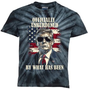 Unburdened By What Has Been Trump Victory Kids Tie-Dye T-Shirt