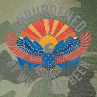 Unburdened By What Has Been Trump 2024 Bald Eagle Pocket Legacy Tie Dye Trucker Hat