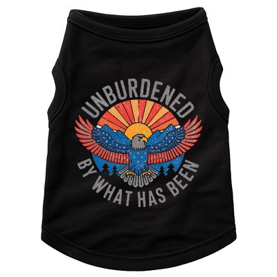 Unburdened By What Has Been Trump 2024 Bald Eagle Pocket Doggie Tank