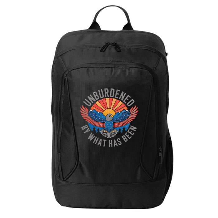 Unburdened By What Has Been Trump 2024 Bald Eagle Pocket City Backpack