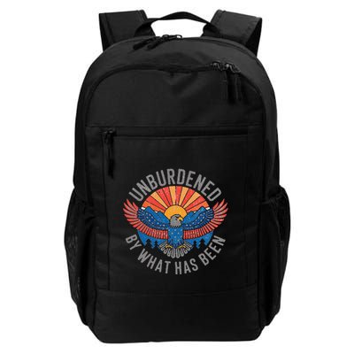 Unburdened By What Has Been Trump 2024 Bald Eagle Pocket Backpack