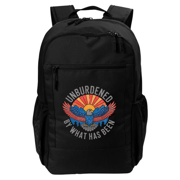 Unburdened By What Has Been Trump 2024 Bald Eagle Pocket Backpack