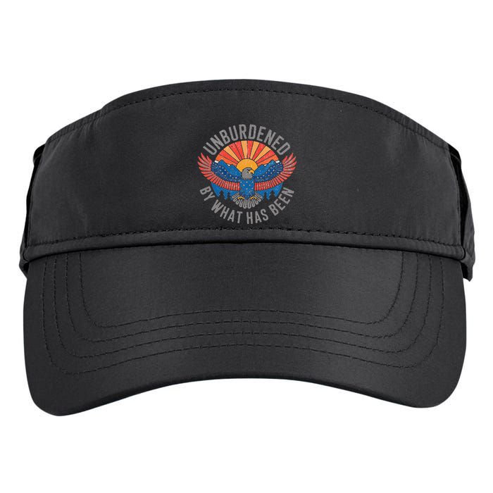 Unburdened By What Has Been Trump 2024 Bald Eagle Pocket Adult Drive Performance Visor