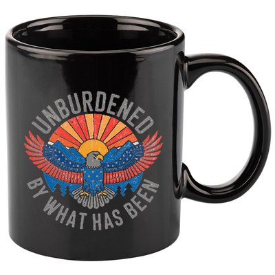Unburdened By What Has Been Trump 2024 Bald Eagle Pocket 11oz C Handle Ceramic Mug
