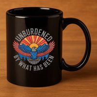 Unburdened By What Has Been Trump 2024 Bald Eagle Pocket 11oz C Handle Ceramic Mug