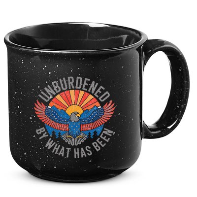 Unburdened By What Has Been Trump 2024 Bald Eagle Pocket 15oz Campfire Ceramic Mug