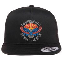 Unburdened By What Has Been Trump 2024 Bald Eagle Pocket Flat Bill Trucker Hat