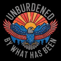 Unburdened By What Has Been Trump 2024 Bald Eagle Pocket 16 in Basic Backpack