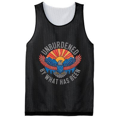 Unburdened By What Has Been Trump 2024 Bald Eagle Pocket Mesh Reversible Basketball Jersey Tank
