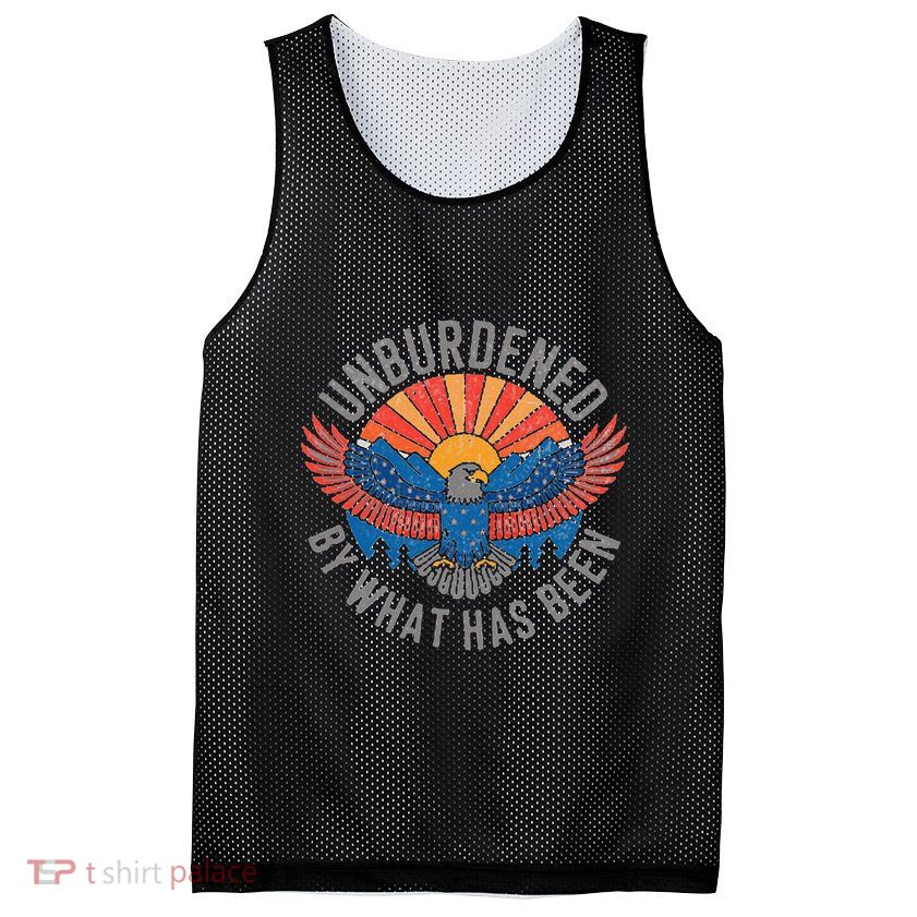 Unburdened By What Has Been Trump 2024 Bald Eagle Pocket Mesh Reversible Basketball Jersey Tank