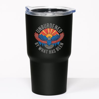 Unburdened By What Has Been Trump 2024 Bald Eagle Pocket Tumbler