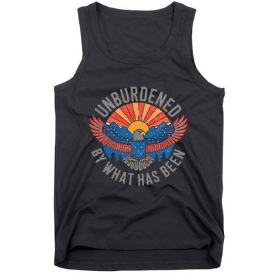 Unburdened By What Has Been Trump 2024 Bald Eagle Pocket Tank Top