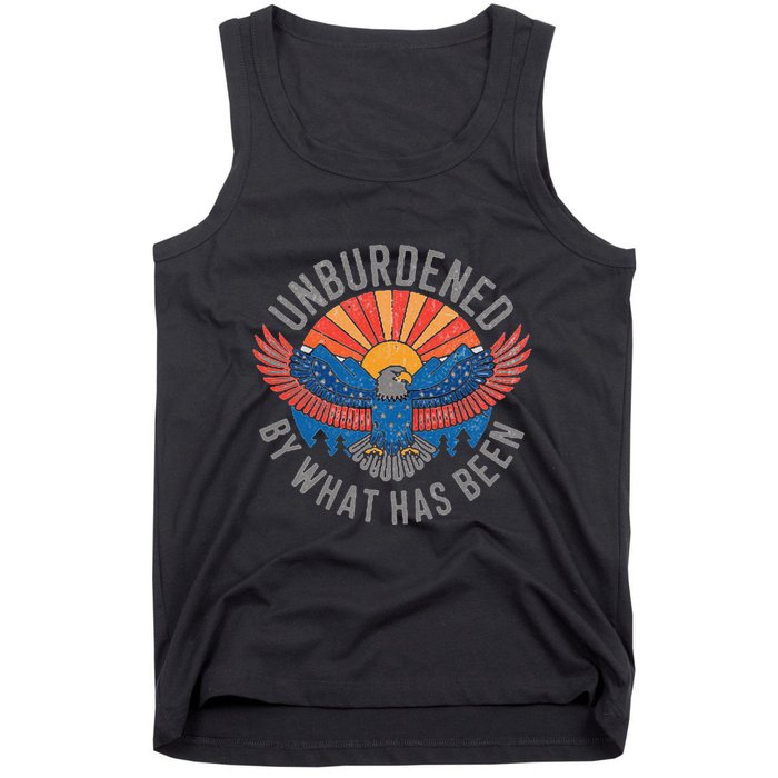 Unburdened By What Has Been Trump 2024 Bald Eagle Pocket Tank Top