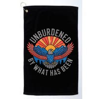 Unburdened By What Has Been Trump 2024 Bald Eagle Pocket Golf Towel