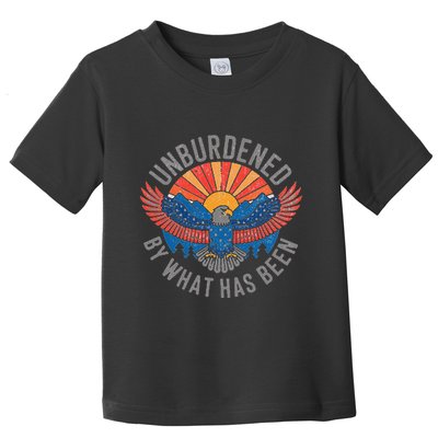 Unburdened By What Has Been Trump 2024 Bald Eagle Pocket Toddler T-Shirt