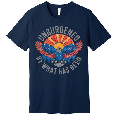 Unburdened By What Has Been Trump 2024 Bald Eagle Pocket Premium T-Shirt