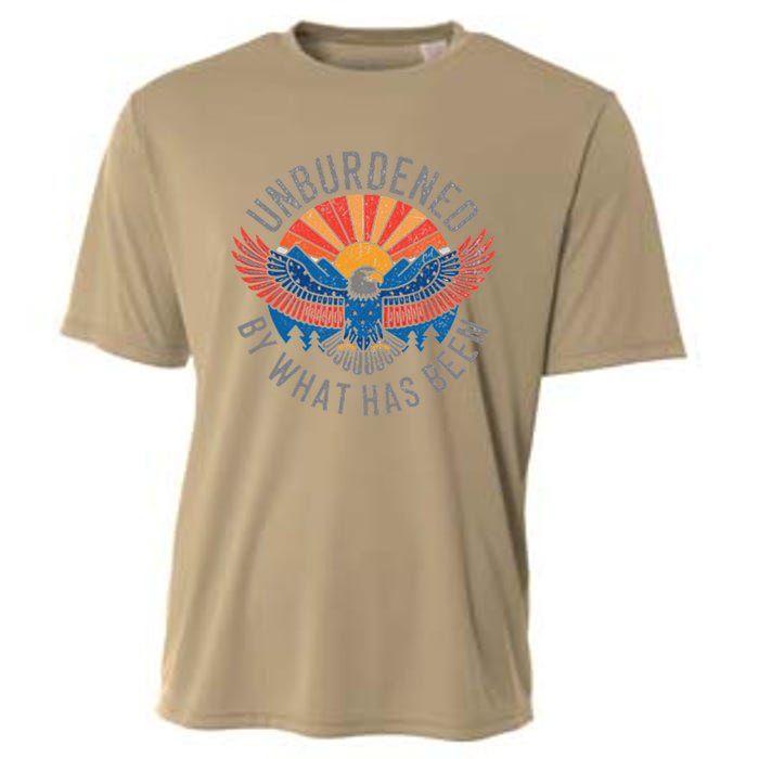 Unburdened By What Has Been Trump 2024 Bald Eagle Pocket Cooling Performance Crew T-Shirt