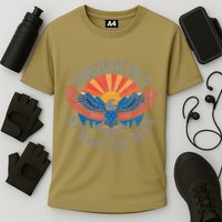 Unburdened By What Has Been Trump 2024 Bald Eagle Pocket Performance Shirt