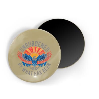 Unburdened By What Has Been Trump 2024 Bald Eagle Pocket Magnet