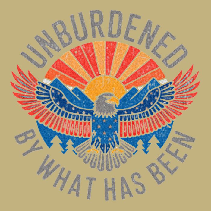 Unburdened By What Has Been Trump 2024 Bald Eagle Pocket Magnet