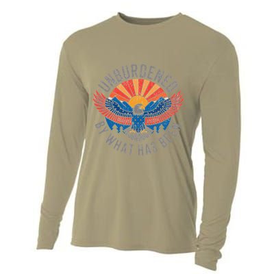 Unburdened By What Has Been Trump 2024 Bald Eagle Pocket Cooling Performance Long Sleeve Crew