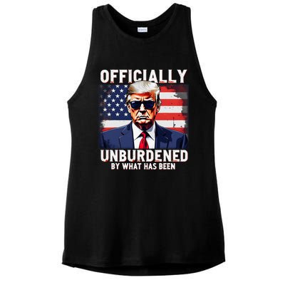 Unburdened By What Has Been Trump Victory Ladies PosiCharge Tri-Blend Wicking Tank