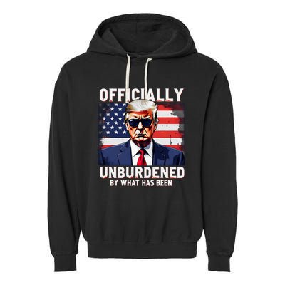 Unburdened By What Has Been Trump Victory Garment-Dyed Fleece Hoodie