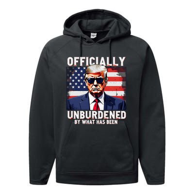 Unburdened By What Has Been Trump Victory Performance Fleece Hoodie