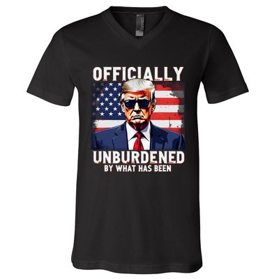 Unburdened By What Has Been Trump Victory V-Neck T-Shirt