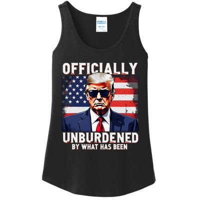 Unburdened By What Has Been Trump Victory Ladies Essential Tank