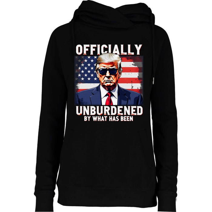 Unburdened By What Has Been Trump Victory Womens Funnel Neck Pullover Hood