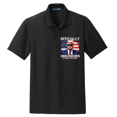 Unburdened By What Has Been Trump Victory Dry Zone Grid Polo